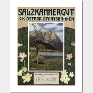 Salzkammergut Austria Vintage Poster 1910 Posters and Art